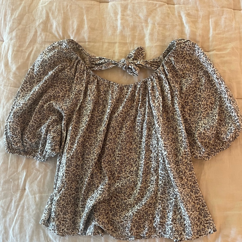 Floral Puff Sleeve Top Old Navy Top